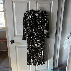 Coldwater Creek black & white dress